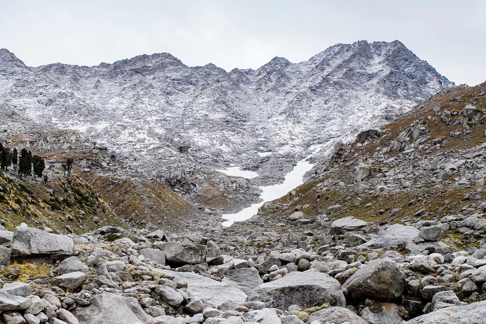 Indrahar Pass — Looking up to the Indrahar Pass